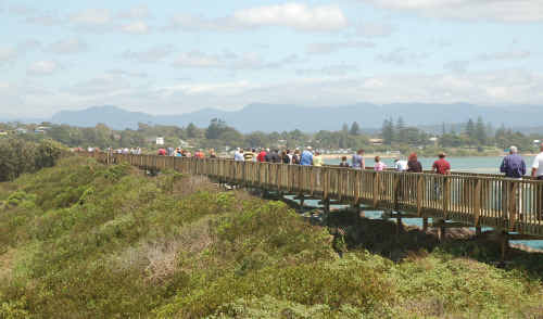 Urunga’s boardwalk extension has opened. Urunga’s boardwalk extension has opened.